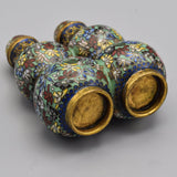 Antique Chinese Double Gourd Form Cloisonne Floral Snuff Bottle