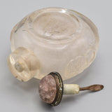 Antique Chinese Rutilated Quartz Carved Snuff Bottle