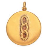 Antique Victorian 10K Yellow Gold Round Locket Pendant