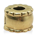 Pandora 14K Yellow Gold Star, Clip and Spacer Charm Set