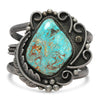 Vintage Sterling Silver Turquoise Statement Cuff Bracelet
