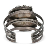 Vintage Sterling Silver Turquoise Statement Cuff Bracelet