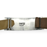 Antonio Pineda Taxco Sterling Silver Mixed-Metal Leather Belt