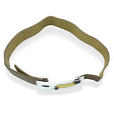 Antonio Pineda Taxco Sterling Silver Mixed-Metal Leather Belt