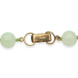 Vintage Ming's 14k Yellow Gold Filled Jade & Rose Quartz Beaded Strand Necklace