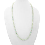 Vintage Ming's 14k Yellow Gold Filled Jade & Rose Quartz Beaded Strand Necklace