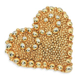 Vintage Christian Lacroix Gold Plated Textured Heart Brooch