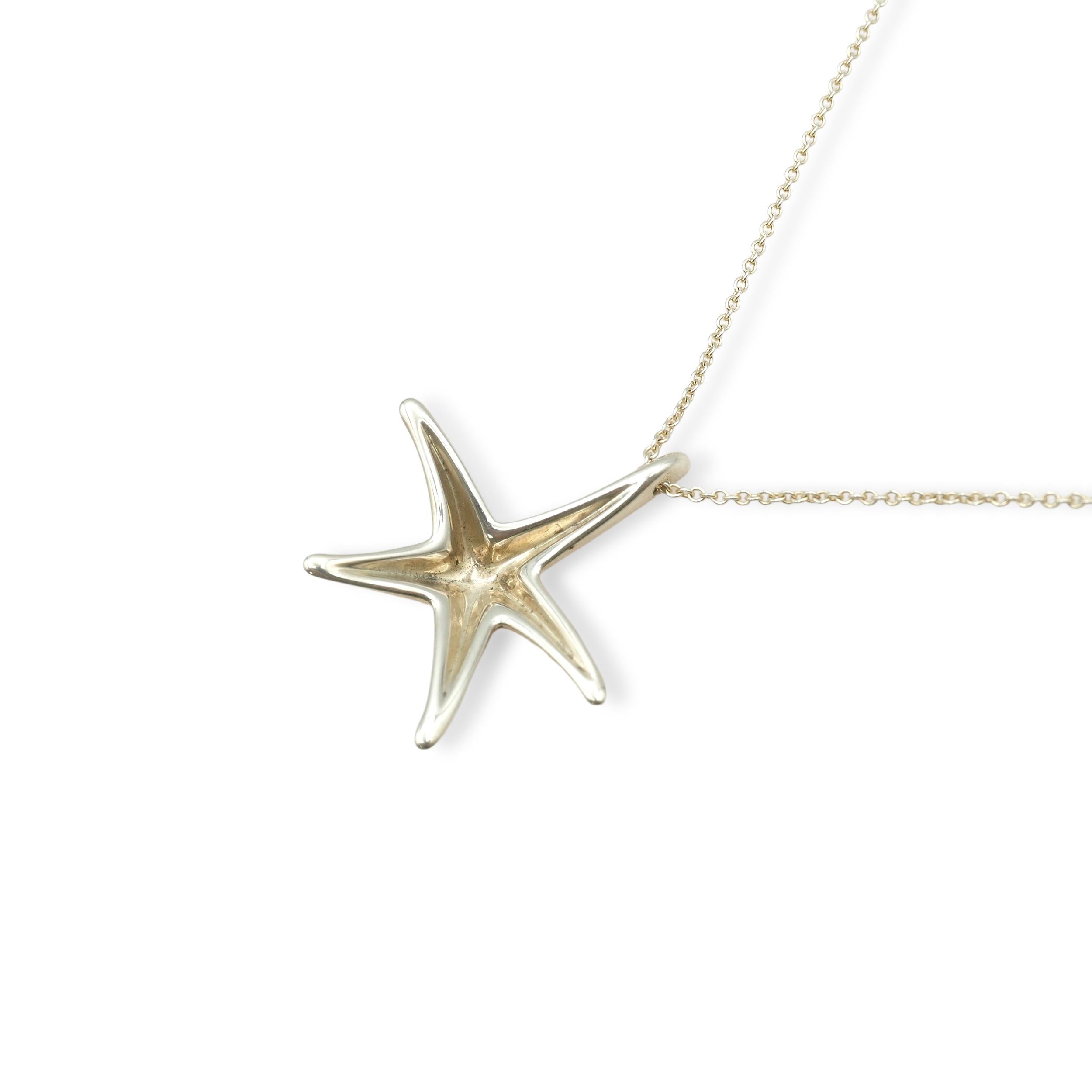Tiffany & Co. Elsa Peretti Sterling Silver Starfish Necklace