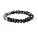 Sheryl Lowe Sterling Silver Black Onyx Diamond Bracelet