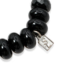 Sheryl Lowe Sterling Silver Black Onyx Diamond Bracelet
