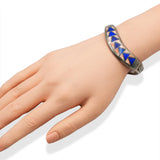 Vintage Tèmè Southwestern Sterling Silver Lapis & Spiny Oyster Shell Cuff