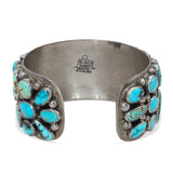 Vintage Navajo Tommy Moore Sterling Silver Turquoise Cuff