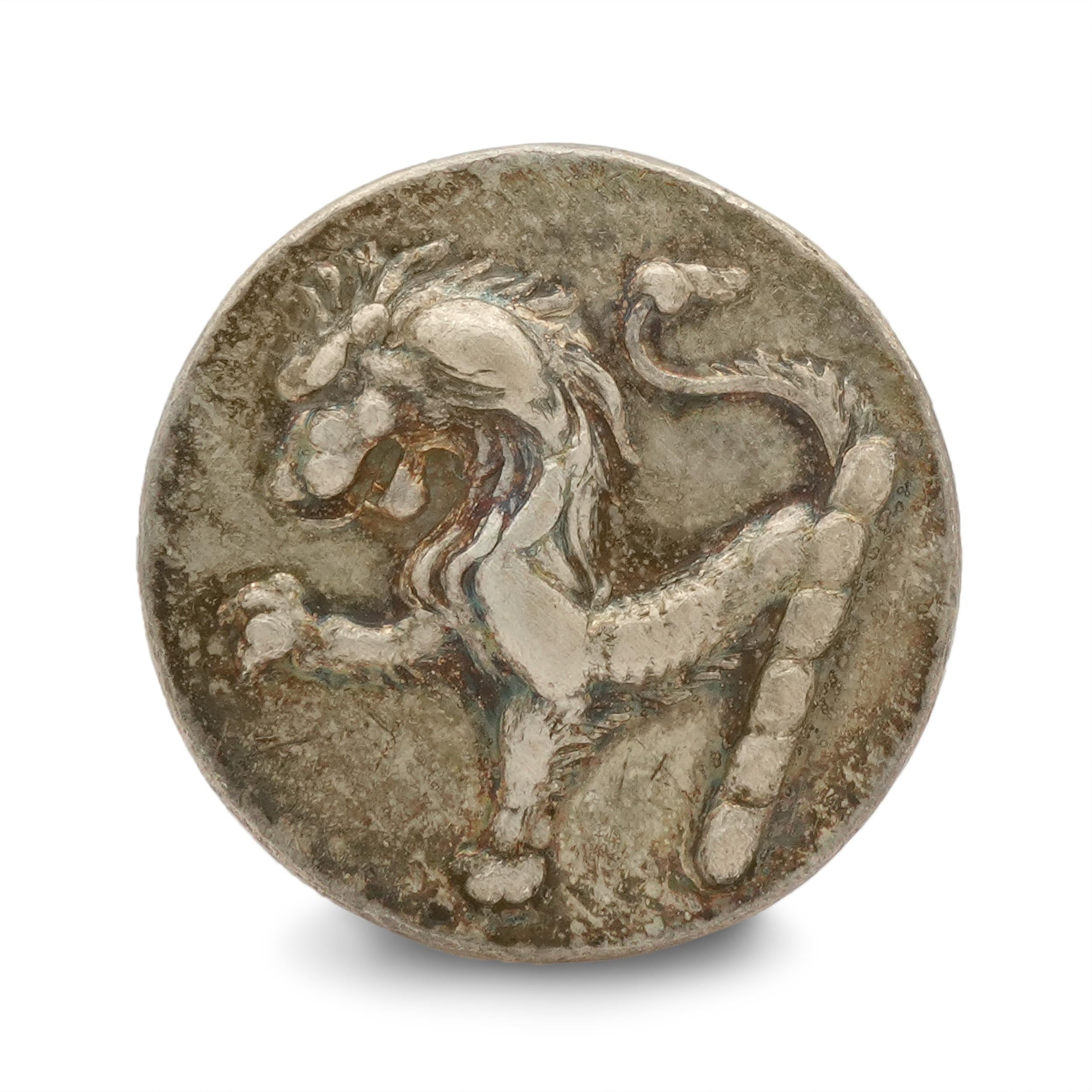 Vintage Tiffany & Co. Sterling Silver Lion Buttons Set of 3