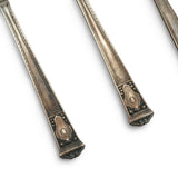 Tiffany & Co. San Lorenzo Demitasse Coffee Spoon Set of 6 with Roll Case