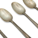 Tiffany & Co. San Lorenzo Demitasse Coffee Spoon Set of 6 with Roll Case