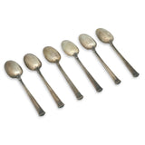 Tiffany & Co. San Lorenzo Demitasse Coffee Spoon Set of 6 with Roll Case