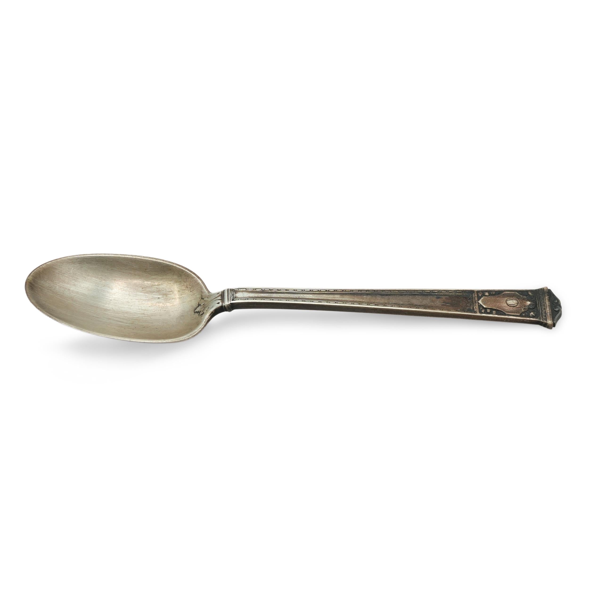 Tiffany & Co. San Lorenzo Demitasse Coffee Spoon Set of 6 with Roll Case