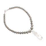 Navajo Sterling Silver Turquoise Figural Pendant Navajo Pearl Necklace
