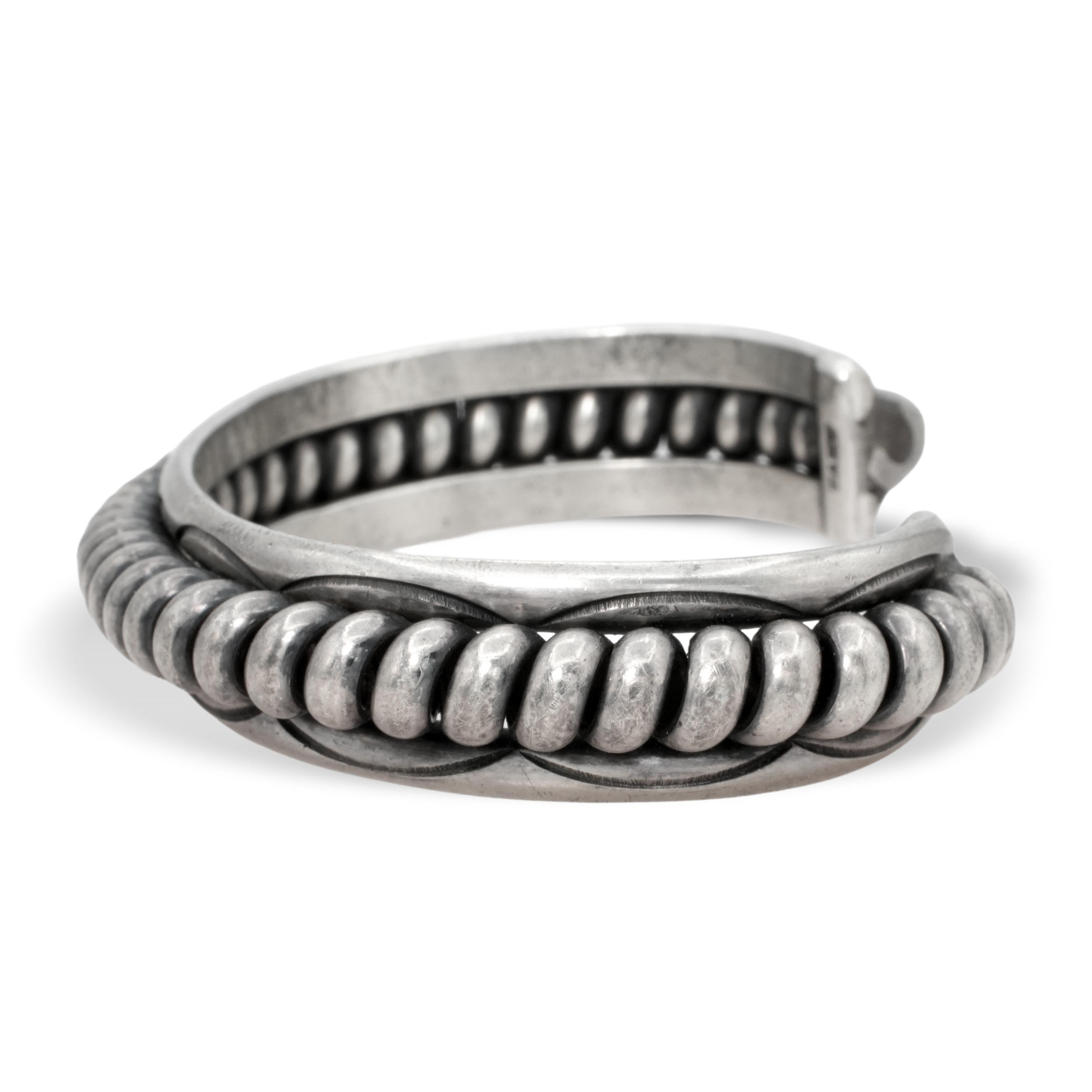 Vintage Tahe Sterling Silver Cuff Bracelet