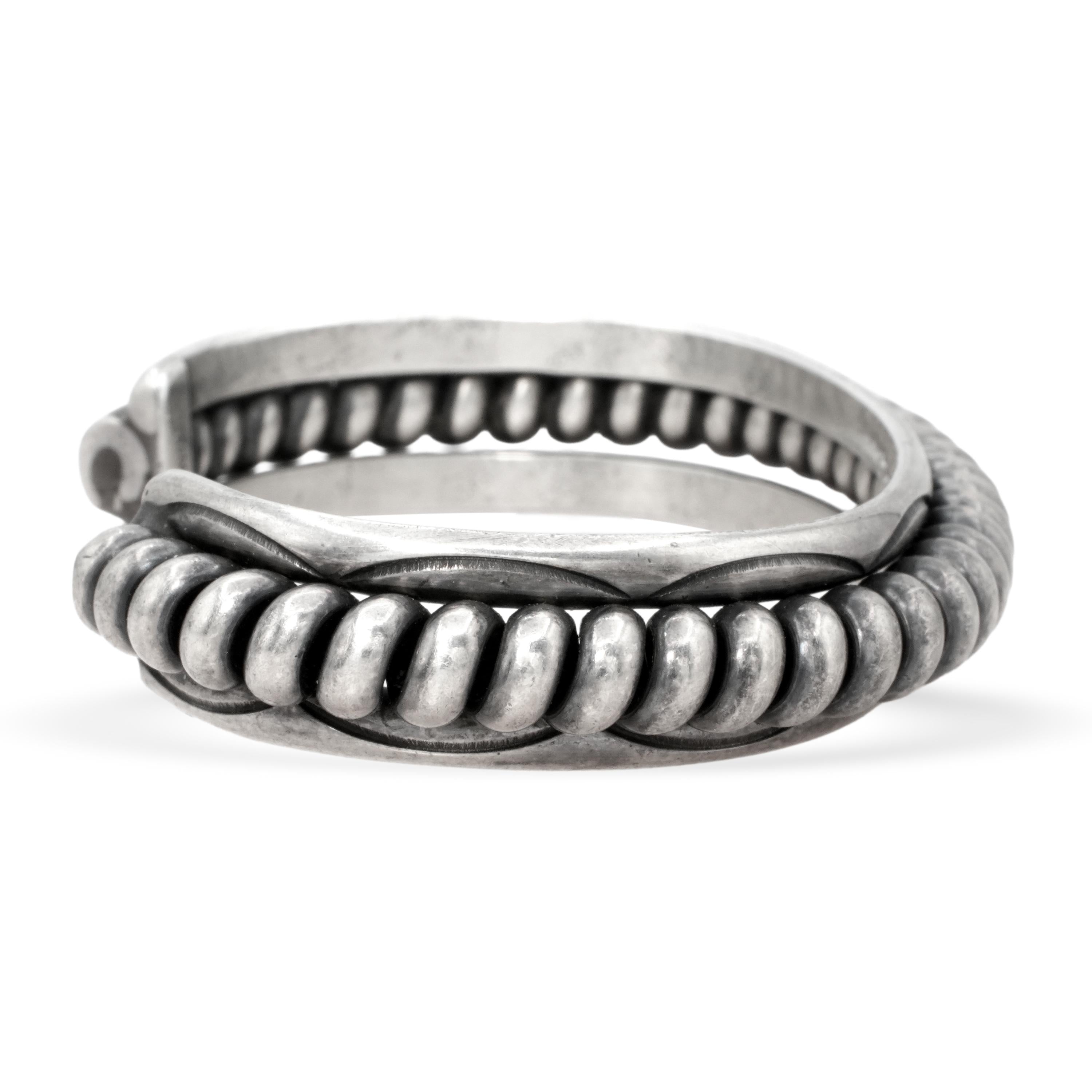 Vintage Tahe Sterling Silver Cuff Bracelet