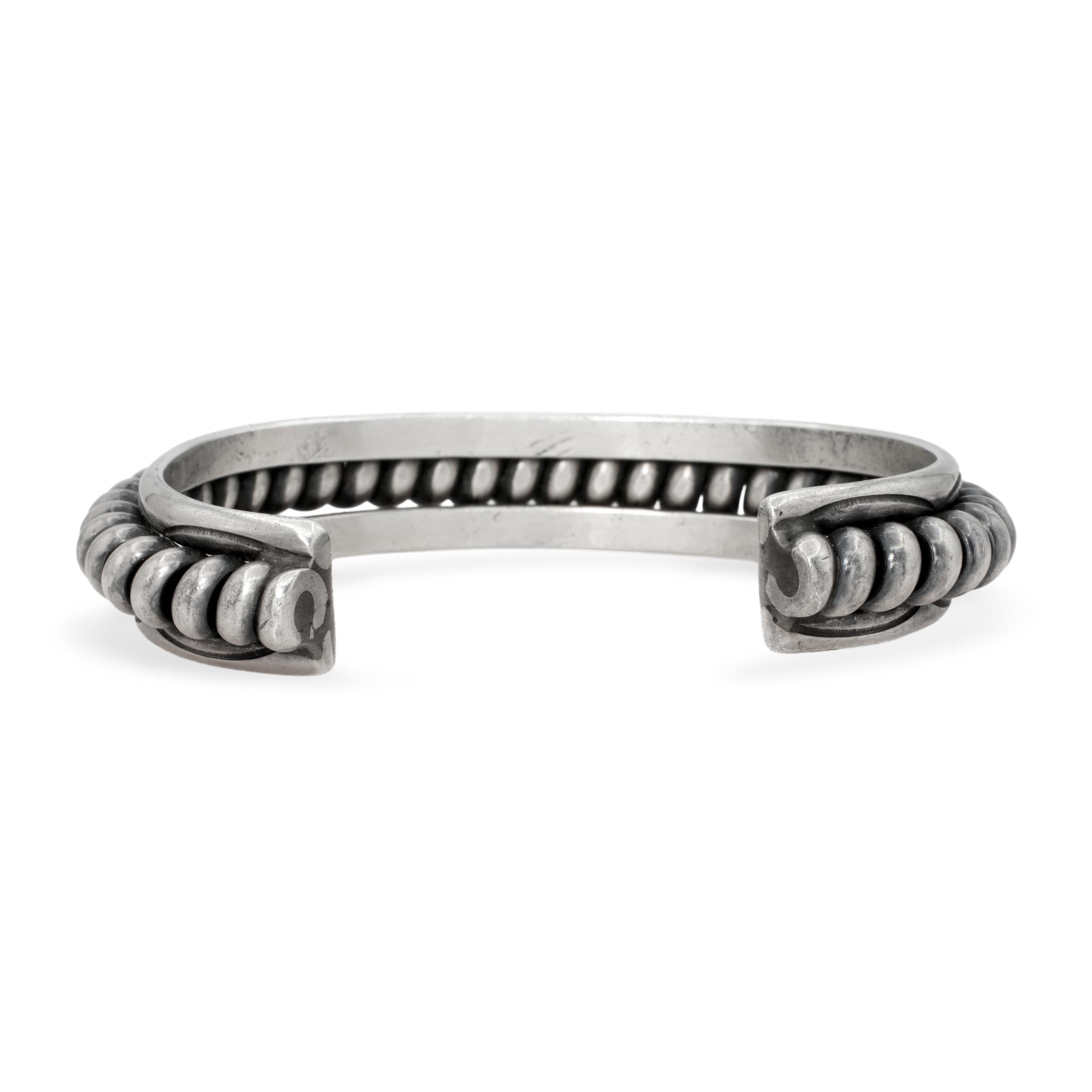 Vintage Tahe Sterling Silver Cuff Bracelet