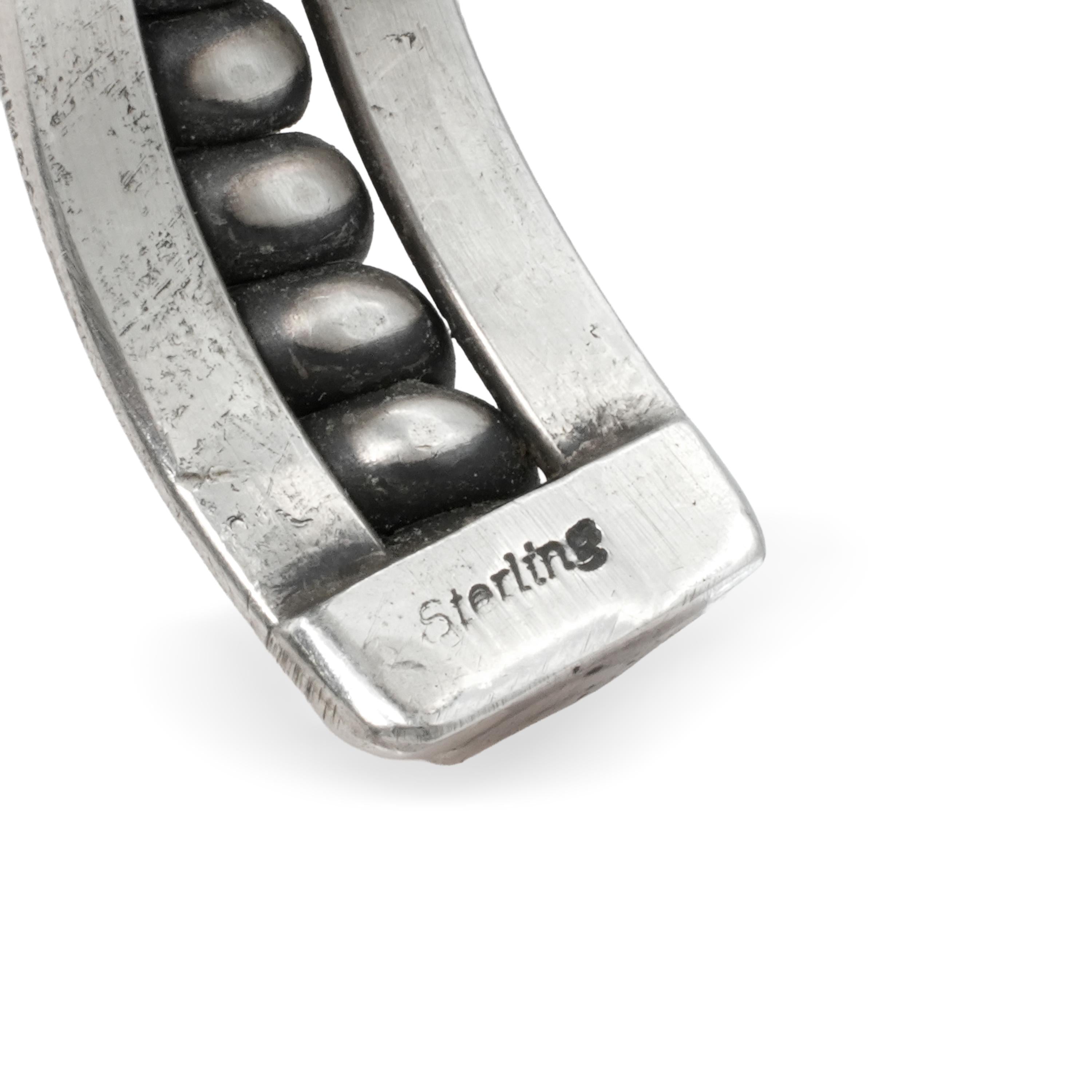 Vintage Tahe Sterling Silver Cuff Bracelet