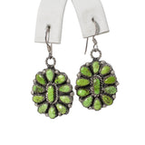 Victor Begay Navajo Sterling Silver Turquoise Squash Blossom Necklace & Earrings