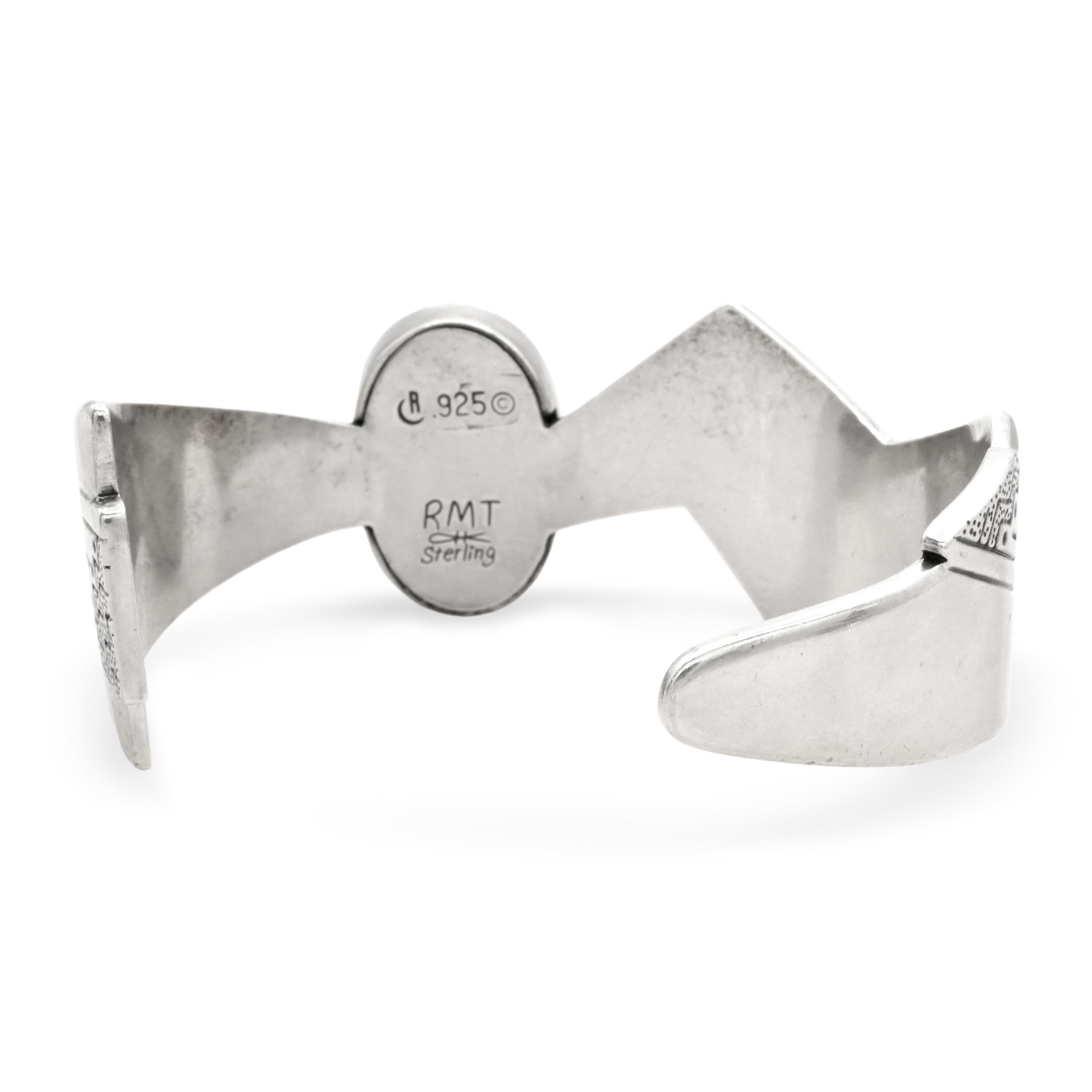 Roderick Tenorio Sterling Silver Multi-Stone Inlay Cuff