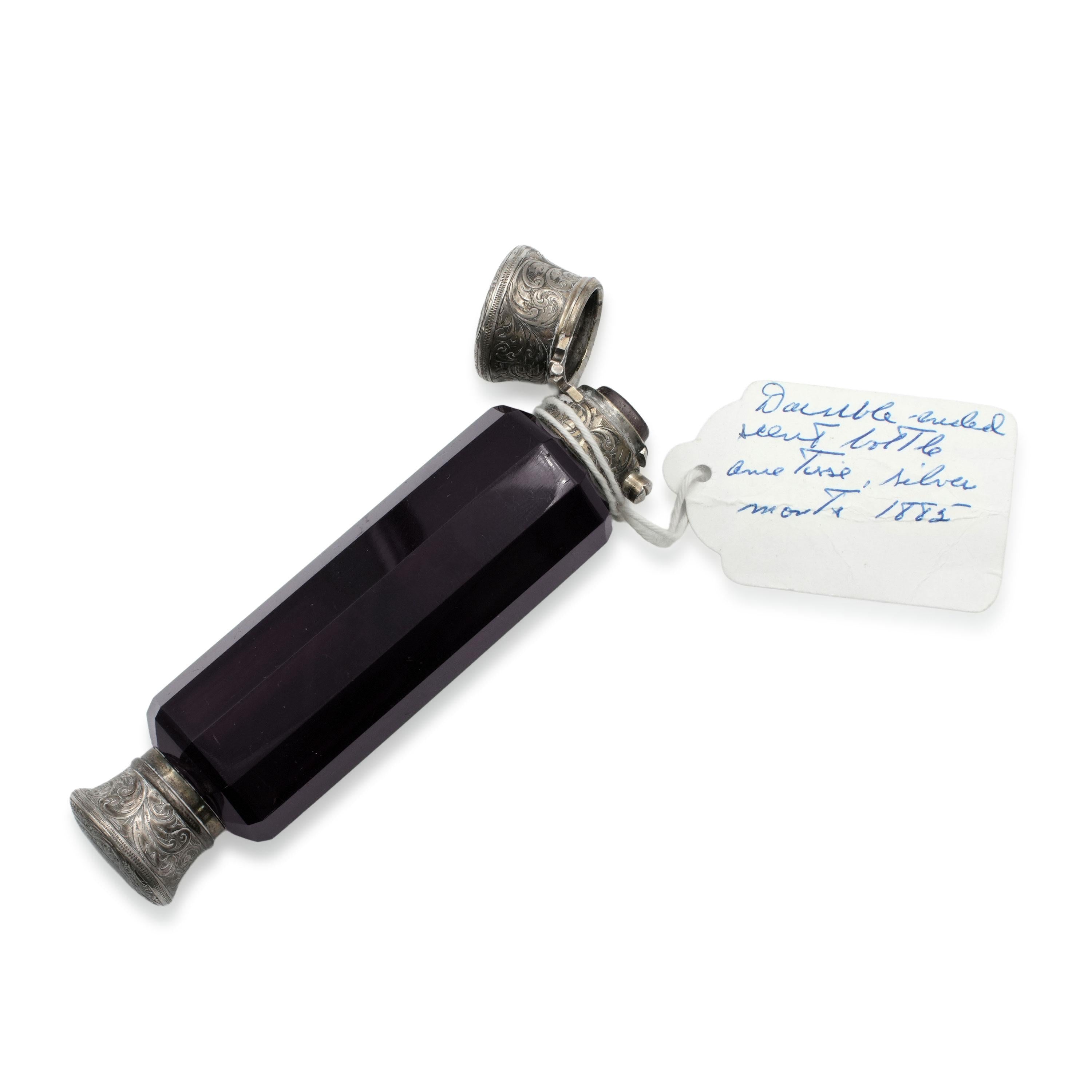 Victorian 1882 Silver Double-Ended Scent Bottle