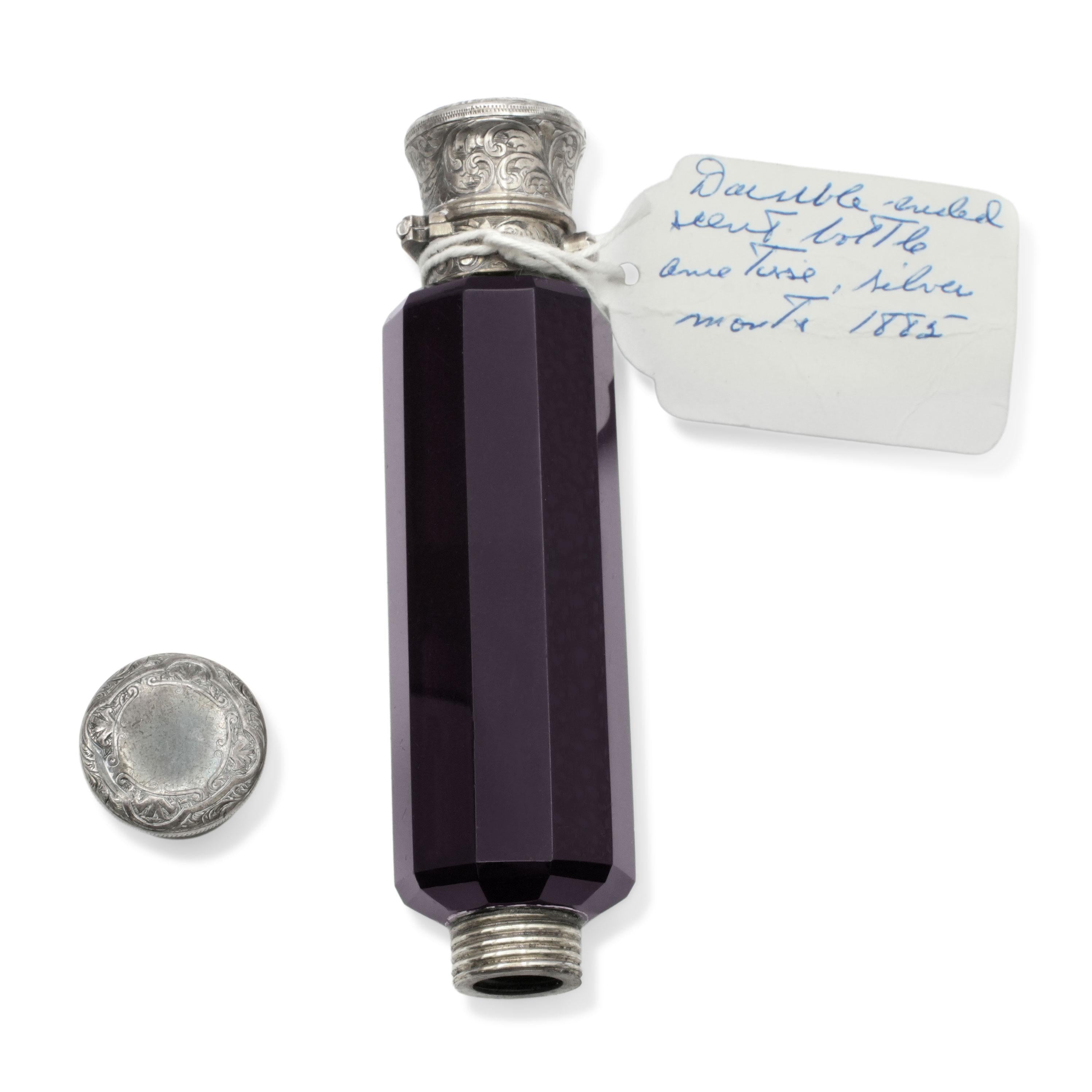 Victorian 1882 Silver Double-Ended Scent Bottle