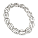 Angela Cummings "Perforation" Sterling Silver Clip-On Earrings and Necklace Set
