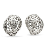 Angela Cummings "Perforation" Sterling Silver Clip-On Earrings and Necklace Set