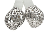 Angela Cummings "Perforation" Sterling Silver Clip-On Earrings and Necklace Set