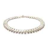 Mexican Sterling Silver Textured Link Necklace & Earrings Set