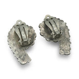 Vintage Zuni Sterling Silver Turquoise Clip-On Earrings