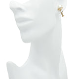 Vintage Mikimoto Akoya Pearl 14k Yellow Gold Earrings