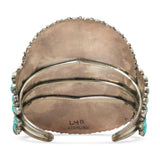 Vintage Navajo Larry Moses Begay Sterling Silver Turquoise Cluster Cuff