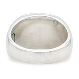 David Yurman Sterling Silver Black Diamond Signet Ring