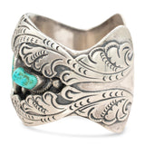 Vintage B. Nez Navajo Sterling Silver Turquoise Cuff