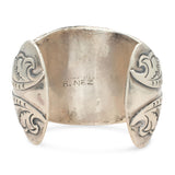 Vintage B. Nez Navajo Sterling Silver Turquoise Cuff