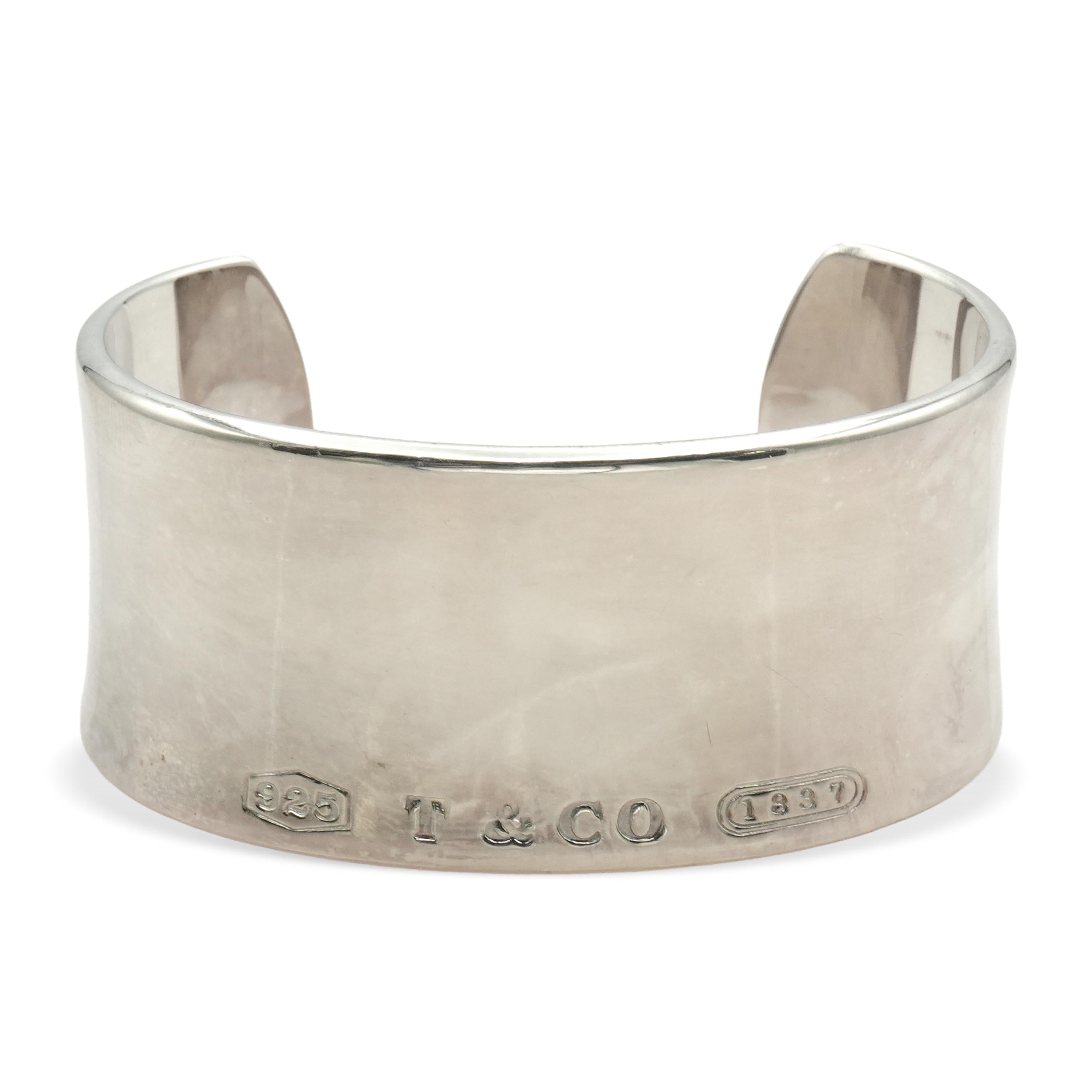 Tiffany & Co. 1837 Sterling Silver Wide Cuff