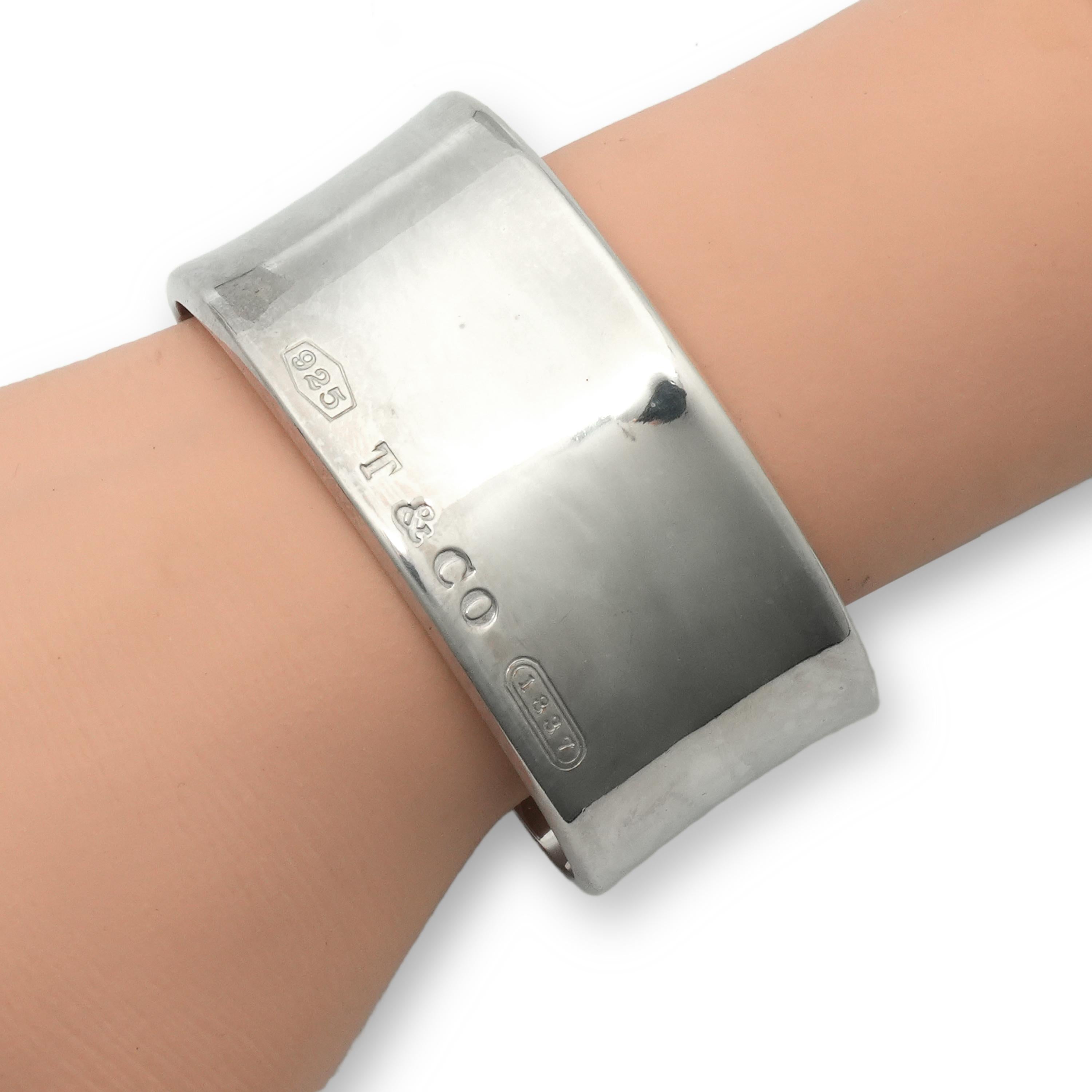 Tiffany & Co. 1837 Sterling Silver Wide Cuff