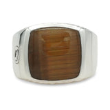 David Yurman Sterling Silver Tiger’s Eye Signet Ring