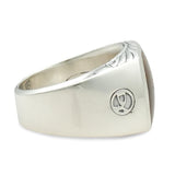 David Yurman Sterling Silver Tiger’s Eye Signet Ring