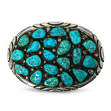 Pauline McCray Sterling Silver Turquoise Belt Buckle