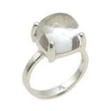 Tiffany & Co. Paloma Picasso Sterling Silver Rock Crystal Sugar Stacks Ring