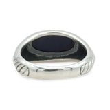 David Yurman Sterling Silver Lapis Lazuli Cabochon Ring