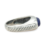David Yurman Sterling Silver Lapis Lazuli Cabochon Ring