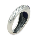 David Yurman Sterling Silver Lapis Lazuli Cabochon Ring