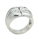 David Yurman Sterling Silver Compass Rose Signet Ring